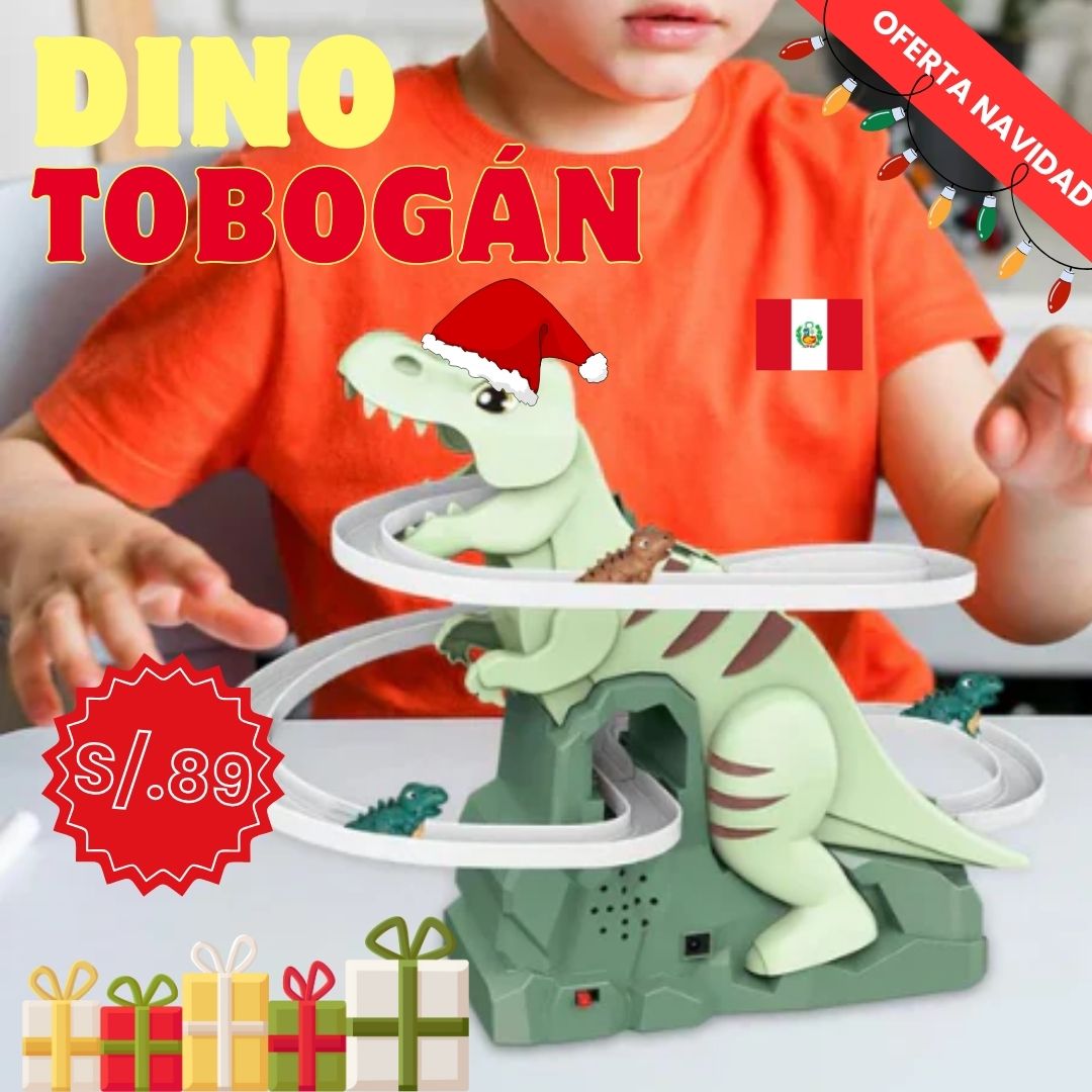 Tobogán de Dinosaurio Mecánico Musical 🎅 | Paga en Casa